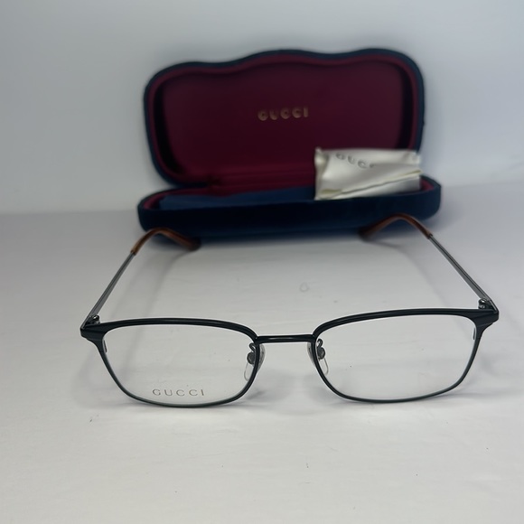 Auth - Gucci GG0579OK 002 Eyeglasses Men's Brown/Gold Full Rim Optical Frame 53… - Picture 3 of 15